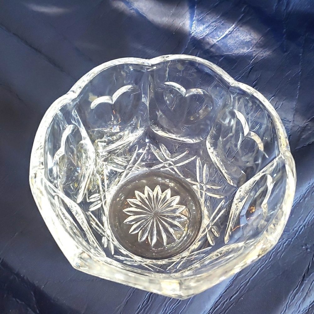 5 in. wide crystal bowl
